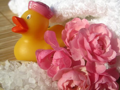 Erna bathing