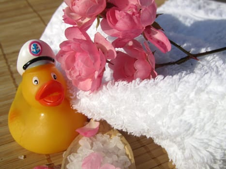 Hans bathing