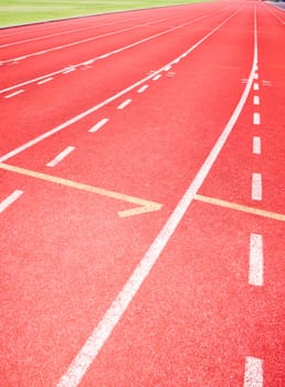 running track for race, for concept or background.