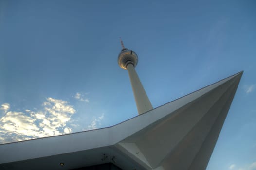 Details of the roof structure of the TV Tower