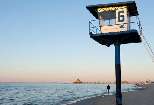 Watchtower on the beach of Heringsdorf