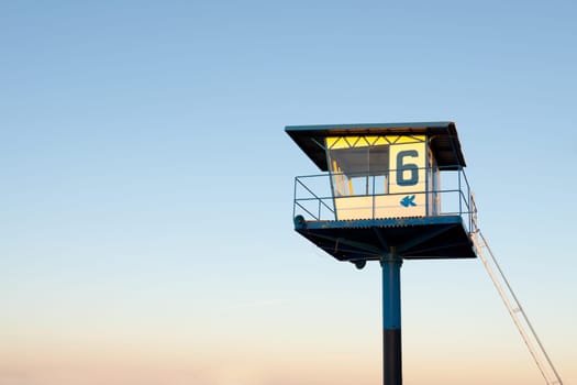 Watchtower in the evening sun