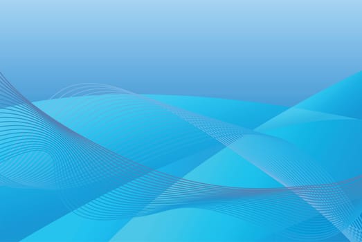 blue background with swirls and meshes pattern