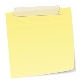 message notes with masking tape, masking tape is with transparency that can free to move with overlapping effects.
