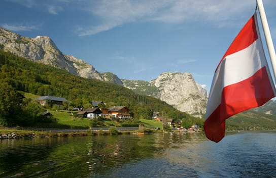 Maritime navigation on Lake Grundlsee
