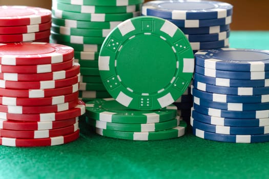 stack of poker chips