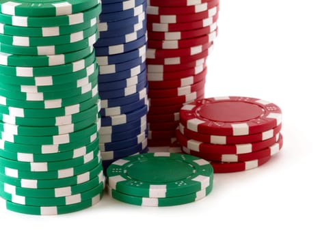 stack of poker chips