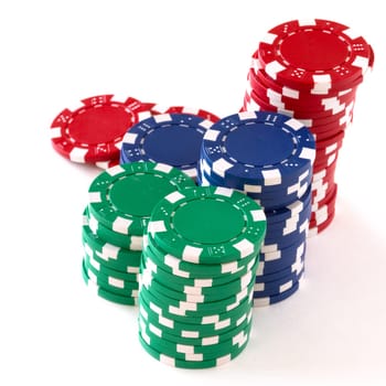 stack of poker chips
