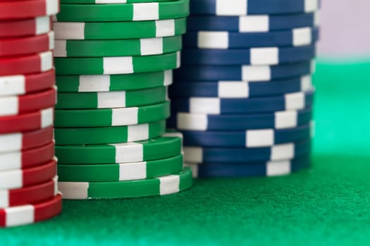 stack of poker chips