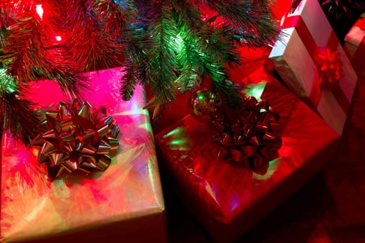 gifts under christmas tree