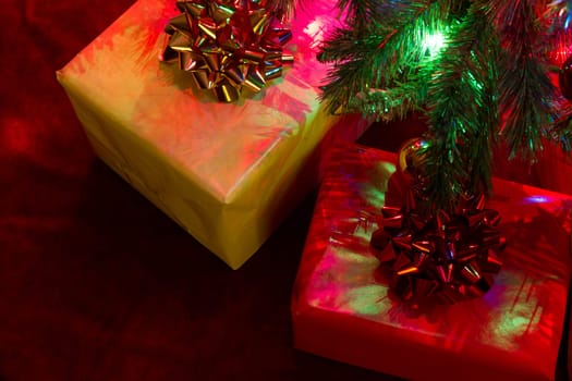 gifts under christmas tree