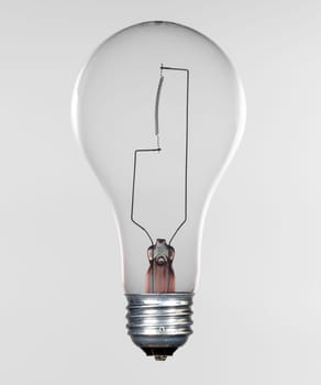 Glass incandescent tungsten filament light bulb due to be replaced due to energy concerns
