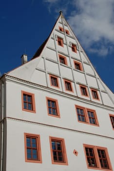Renovated building façade