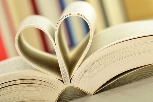 Composition with books on the table