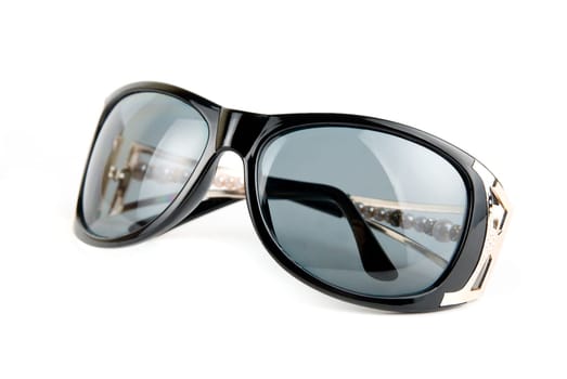 Female modern sunglasses isolated on white background