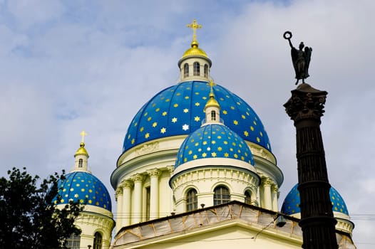 View of Troitskiy cathedral in St.Petersburg, Russia
