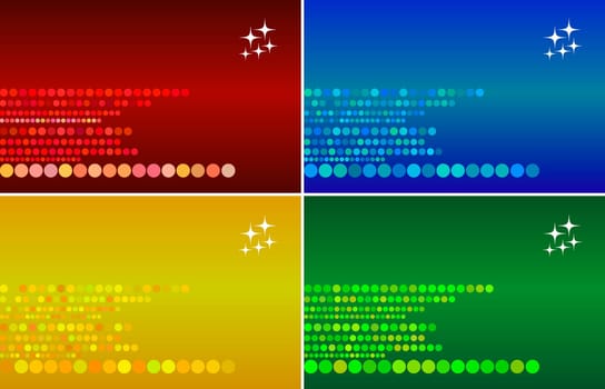 Abstract vector colorful background sets for design