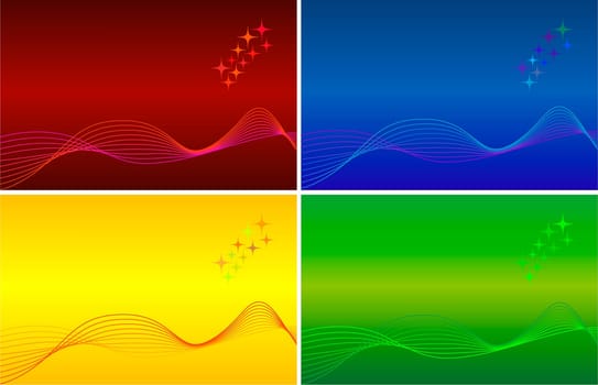 Abstract vector colorful background sets