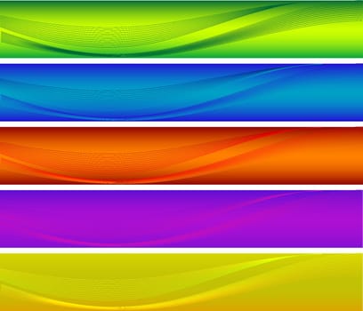 Abstract vector colorful banners