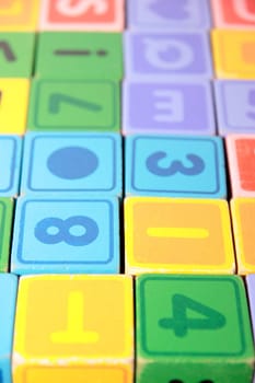 childrens toy letter building blocks all together