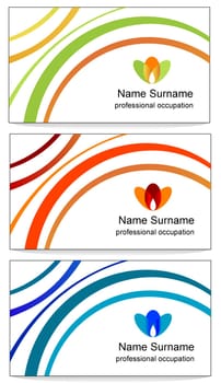 Vector design of business cards