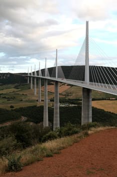 The Millau Viaduct, Aveyron Departement, France