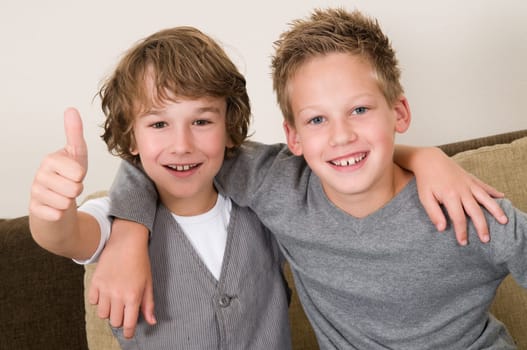 These two boys are best friends. Friends for life!