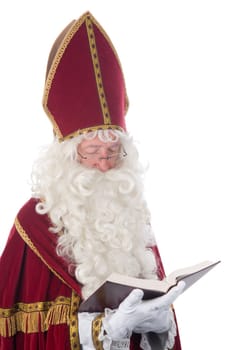 Sinterklaas and his book of children&#039 s names