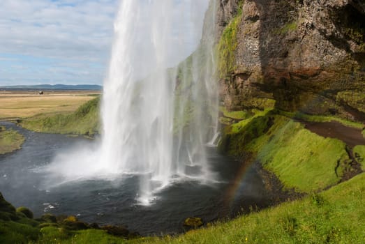 seljalandsfoss the beautiful waterfall in iceland