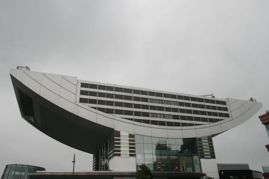 The Peak Building with the Terrace in Hong Kong