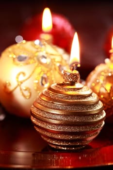 Still life with candlelight for Christmas
