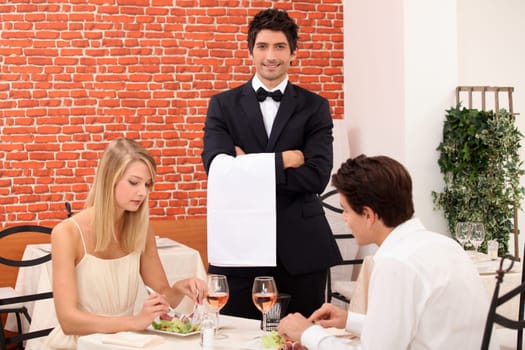 Couple enjoying romantic meal
