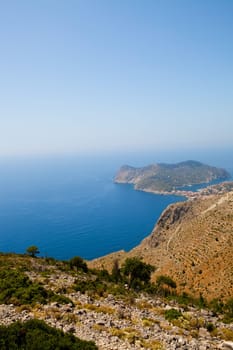 Beautiful view of Assos village in Kefalonia, Greece