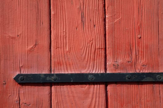 Wooden background in red