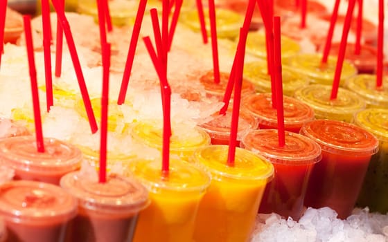 Fresh fruit juices - Boqueria Market, Barcelona
