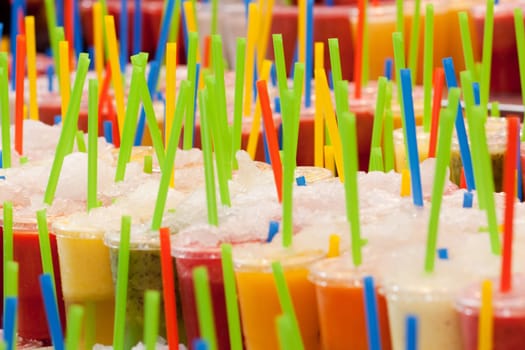 Fresh fruit juices - Boqueria Market, Barcelona