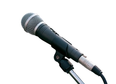 Microphone isolated on white background