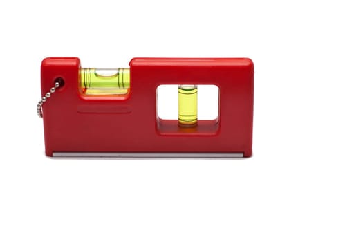 Spirit level - close-up on white background