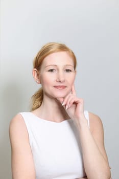 Portrait of a young,pretty and determined woman