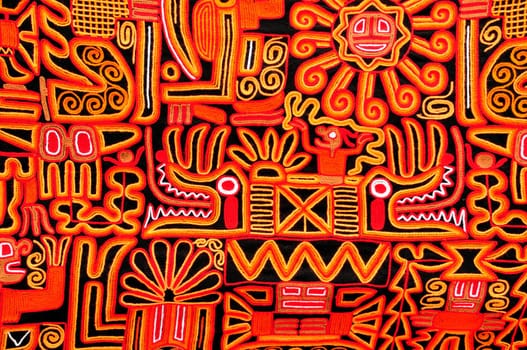 Beautiful blanket with a typical Peruvian design
