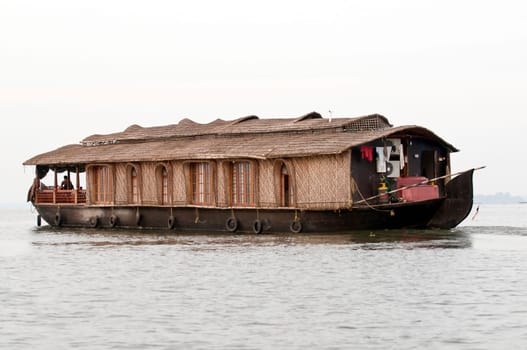 an house boat in the backwaters of kerala