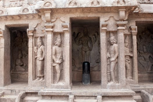 One of the ancient architectural wonders of the Pallava kings in south India