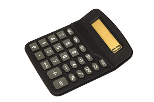 A desk calculator isolated on white back ground