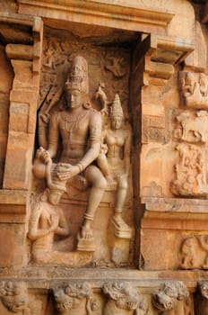 intricate artwork at ancient hindu temple