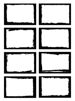 a set of grunge style border, use for photo frame or other usage.