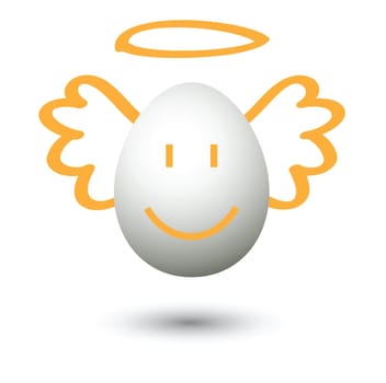 angel cartoon, for conceptual symbol.