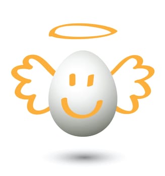 angel cartoon, for conceptual symbol.
