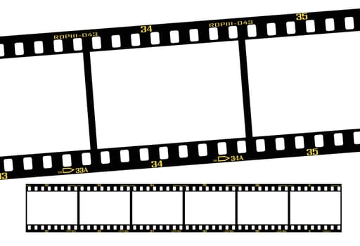 slide film or transparency strips, accurate dimension and details.