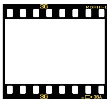 35mm slide/positive frame, with details and accurate dimension.
