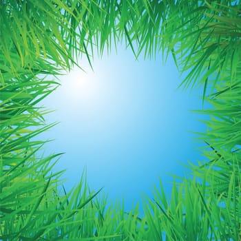 to illustrate a view from the golf hole on a clear day.